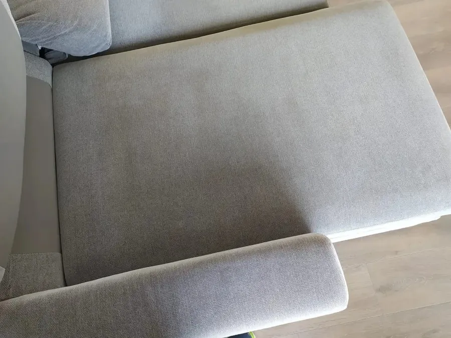 Detalle de la tapicería después